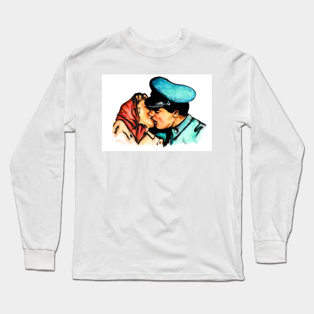 The Kiss Long Sleeve T-Shirt by Svetlana Pelin